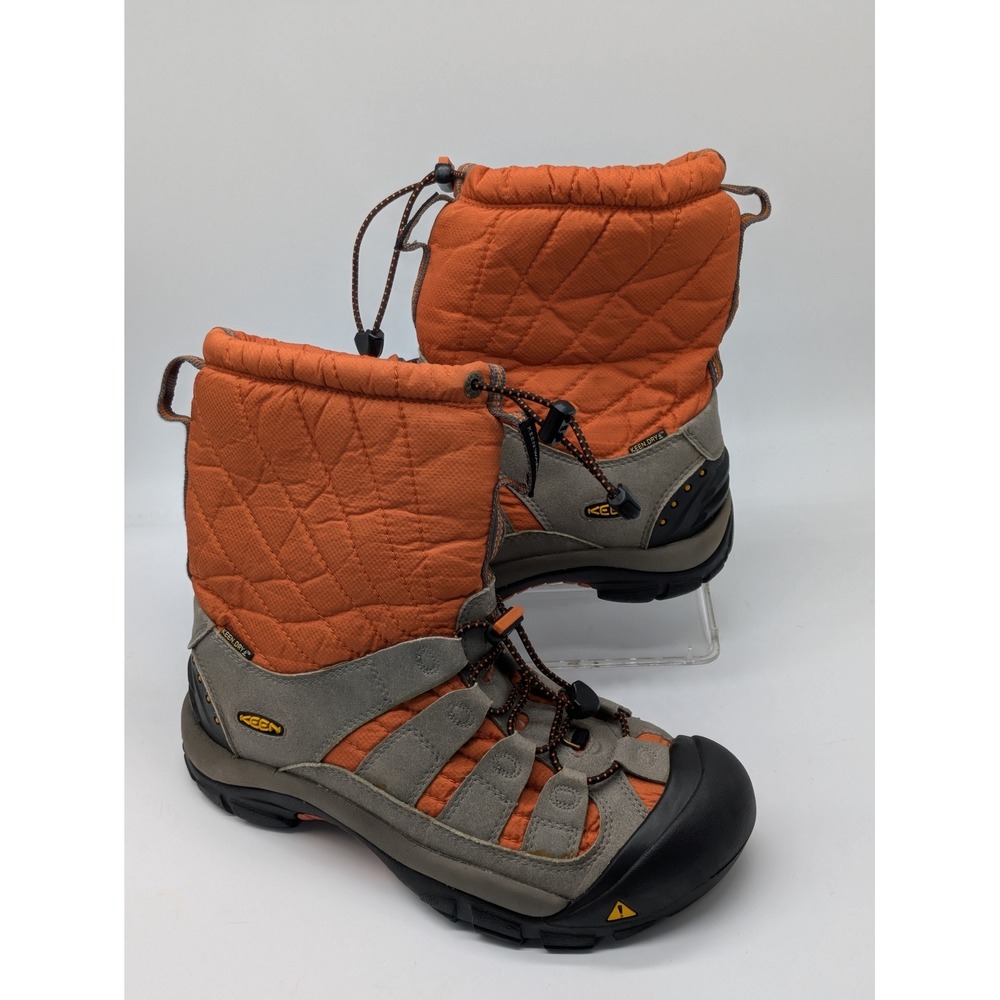 KEEN Shellback Women's 8.5 Waterproof Snow Boots Orange Gray 200g Insulated